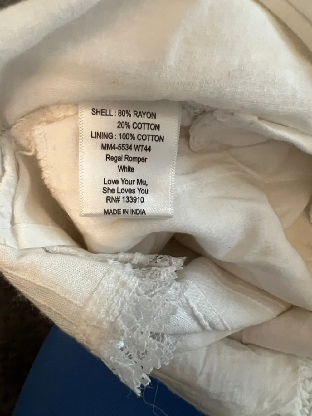 Show Me Your Mumu Regal Romper White Size XS NEW - Picture 7 of 7